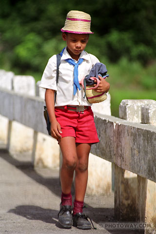 image Cuban schoolboys photos Cuban schoolboy in uniform photo in Cuba