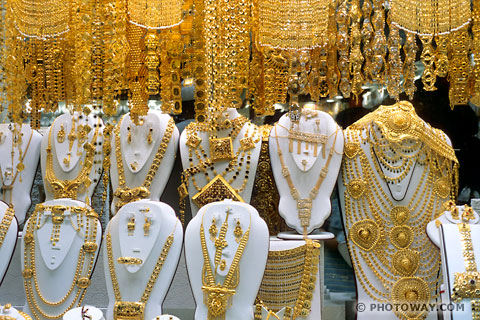 Image jewels photos of Jewel photo in Dubai's gold souks photo in UAE