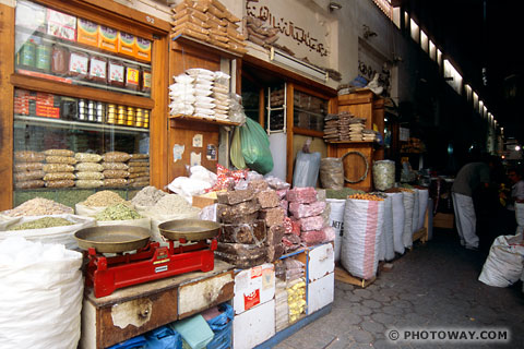 Image Middle-East photos of Arab souks of Dubai photo United Arab Emirates