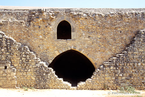 Image of ramparts photos of the thick ramparts of Kolossi Castle in Cyprus